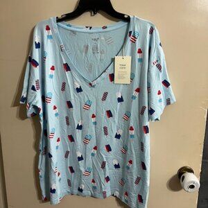NWT Women’s Relaxed Fit V-Neck in Popsicle XL